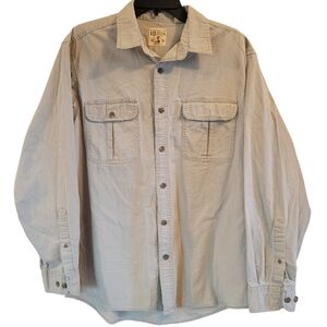 Red Head Brand Co. Light Khaki Colored Button Down Cotton Work Shirt